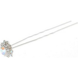 Ro Accessories Φουρκέτα Μαλλιών Design Με Ιριδίζοντα Στρας 14 mm