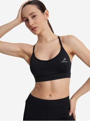 DEMIX Αθλητικό Μπουστάκι W D Fitness AA Bra BLACK γυναίκες