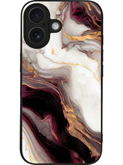 Sonique Marble Series Θήκη iPhone 16 Μπορντώ