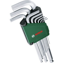 Bosch - Σετ Κλειδιά Άλλεν με Σφαιρική Κεφαλή 9 Τεμαχίων (1600A032V1)
