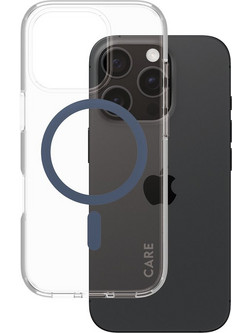 Care By PanzerGlass(R) Flagship Case Urban Combat w. Blue Magsafe For Apple Iphone 16 Pro - (PG-1366)