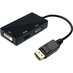 Μετατροπέας DP Αρσ. Σε HDMI/VGA/DVI Μαύρο