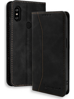 Bodycell Pu Leather Book Case Black (Xiaomi Note 6 Pro)