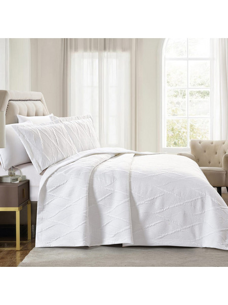 Κουβερλί King Size (Σετ 250x240) Liolios Home Lily White