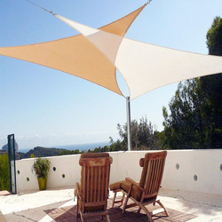 Τρίγωνο πανί σκίασης 230gsm - 3,6 x 3,6 x 3,6m Εκρου