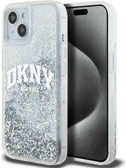 DKNY Liquid Glitter Arch Logo Case Θήκη Σιλικόνης για iPhone 15 Διάφανο