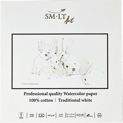 SMLT ART ΜΠΛΟΚ ΑΚΟΥΑΡΕΛΑΣ 10 ΦΥΛΛΑ 28x28cm 400g/m PRO FSC