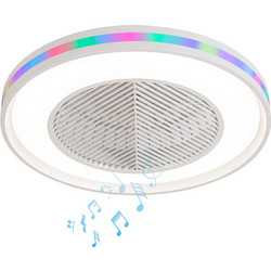 LINEME ΑΝΕΜ/ΡΑΣ ΜΠΛΑΦΟΝΙΕΡΑ&ΤΗΛ SUOVO RGB BLUETOOTH ΗΧΕΙΟ