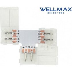 ΣΥΝΔΕΣΜΟΣ ΤΑΦ ΤΑΙΝΙΑΣ LED 12mm WELLMAX Τεμάχια:5 02.038.0172