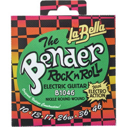 La Bella B1046 Super Bender Σετ 6 Χορδές Ηλεκτρικής Κιθάρας Nickel Plated Steel 10-46" Medium Tension