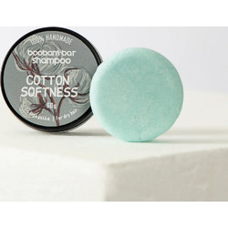 Boobam Cotton Softness Bar Φυτικό Σαμπουάν & Αφρόλουτρο για Επανόρθωση για Ξηρά Μαλλιά 60gr