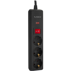 Turbo-X Πολύπριζο Προστασίας από Υπέρταση 3 Θέσεων