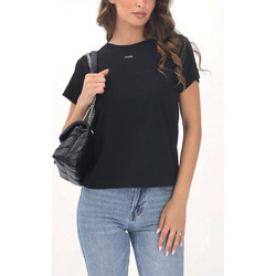 PINKO T-SHIRT BASICO T-SHIRT ΜΑΥΡΟ