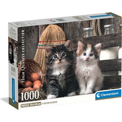 Puzzle Clementoni H.Q. Χαριτωμένες Γατούλες 1000 Κομμάτια
