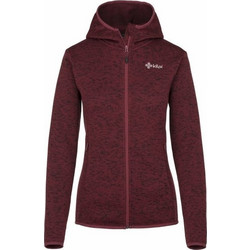 Kilpi Bandai Γυναικεία Ζακέτα Fleece Μακριά με Κουκούλα και Φερμουάρ Μπορντό JLS158KI-DRD