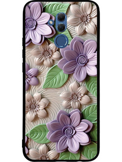Sonique 3D Flower Series Back Cover Violet (Huawei Mate 20 Lite)