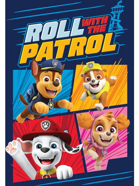 Paw Patrol Roll fleece blanket 100x140cm