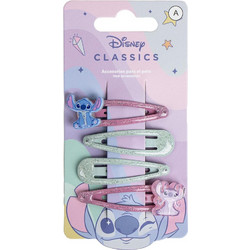 Disney Lilo and Stitch Angel hair clip set, 4 pieces
