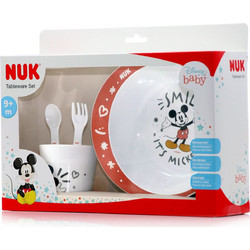 Nuk Βρεφικό Σετ Φαγητού Disney Mickey Red 4τμχ