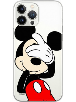 Disney Case Apple iPhone 15 Pro Mickey Partial Print Hiding Transparent