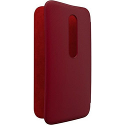 Moto G 3rd Gen Flip Case - Crimson