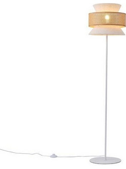 Arte Illumina Φωτιστικό Επιδαπέδιο Ύφασμα 1XE27 Max 15W 350X1450mm MΠΕΖ - Ματ Άσπρο ISLA (144-33054)