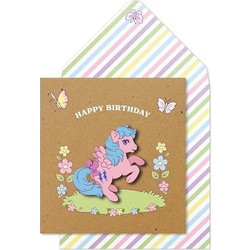 ΕΥΧΕΤΗΡΙΑ ΚΑΡΤΑ HAPPY BIRTHDAY - MY LITTLE PONY