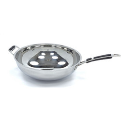 Wok Pan - O36cm - Stainless Steel - Induction