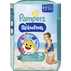 Pampers Splashers Baby Shark Πάνα - Μαγιό No4-5 9-15kg 11τμχ
