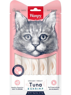 Wanpy Creamy Treat with Tuna & Shrimps 70gr