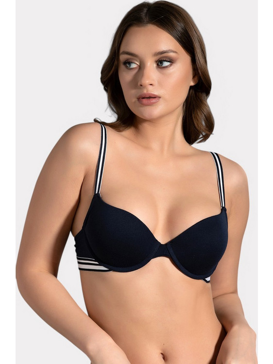 New Bra Lingerie Σουτιέν με Ελαφριά Ενίσχυση Μαύρο NB5116-5
