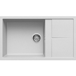 Elleci Unico 410 Ένθετος Νεροχύτης Γρανίτη Bianco Titano 86x50cm