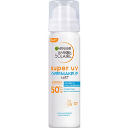 Garnier Ambre Solaire Daily Over Make Up Αντηλιακό Spray Προσώπου SPF50 75ml