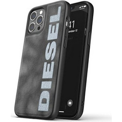 DIESEL Moulded Case Bleached Denimiphone 12/12 Pro szaro-bialy/grey-White - (44297)