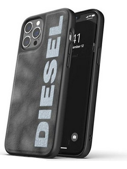 DIESEL Moulded Case Bleached Denimiphone 12/12 Pro szaro-bialy/grey-White - (44297)