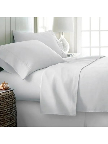Μαξιλαροθήκη Plain White TC300 Satin Cotton Blanc de Blanc (51x72) 1Τεμ