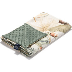 La Millou Boho Coco Κουβέρτα Αγκαλιάς Βελουτέ 80x100 Λευκή Χακί 103.01875