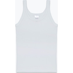 Minerva Unisex Λευκή Αμάνικη Παιδική Φανέλα