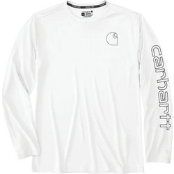 Carhartt Force Sun Defender L/S Shirt White Σύμμικτο Regular Ανδρικά
