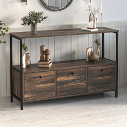 Μπουφές Mars Megapap χρώμα rustic καρυδί 122x36x80,1εκ