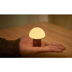 Gingko Alice Mushroom Lamp super mini walnut
