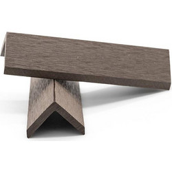 Γωνία Τελειώματος Γ Για 110 Deck 4x4x360cm Brown NewPlan