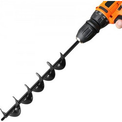 VEVOR Σπειροειδές Τρυπάνι Γης 8x60cm για Γλάστρες LXZZT1G80MM6E08ZC001V0