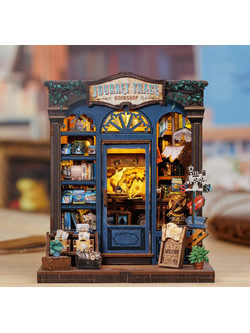 Cutebee Journey Trace Bookshop 3D Book Nook DIY 241 Κομμάτια 18cm CWGC204