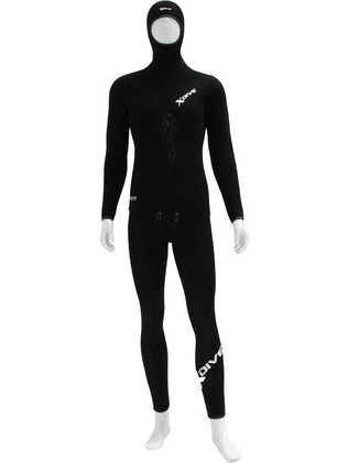 XDive Grafit Black Ολόσωμη Στολή Κατάδυσης Neoprene με Επιστήθιο για Ψαροντούφεκο 3mm