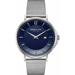 Kenneth Cole New York Ανδρικό Ρολόι με Ασημί Μεταλλικό Μπρασελέ KC50778001