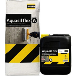 Aquasil Flex Τσιμεντοειδές Επαλειφόμενο Στεγανωτικό 2 Συστατικών Γκρι 33KG (A+B) Bauer