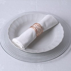 GloboStar(R) GOURMET 35002 Δαχτυλίδι Πετσέτας Μεταλλικό Χάλκινο Φ5 x Υ3.5cm