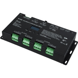 GloboStar(R) 71451 D12A SKYDANCE DC DMX & RDM Dimmer High Speed Controller / Decoder / Master 12 Καναλιών DC 12-24V 12 x 5A 120W - Max 60.5A 1440W - IP20 Μ25 x Π11.5 x Υ4cm - 5 Years Warranty