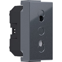 MODYS ΔΙΠΟΛΙΚΗ ΠΡΙΖΑ ΑΣΦΑΛΕΙΑΣ ΑΝΘΡΑΚΙ 1 ΣΤ. 2P 10A 250VAC IP20 ACA - 10101312532